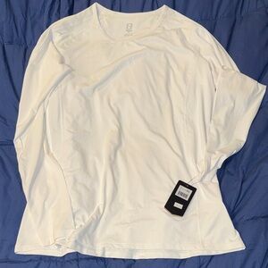 Noble White Long Sleeve Women's Top XXL